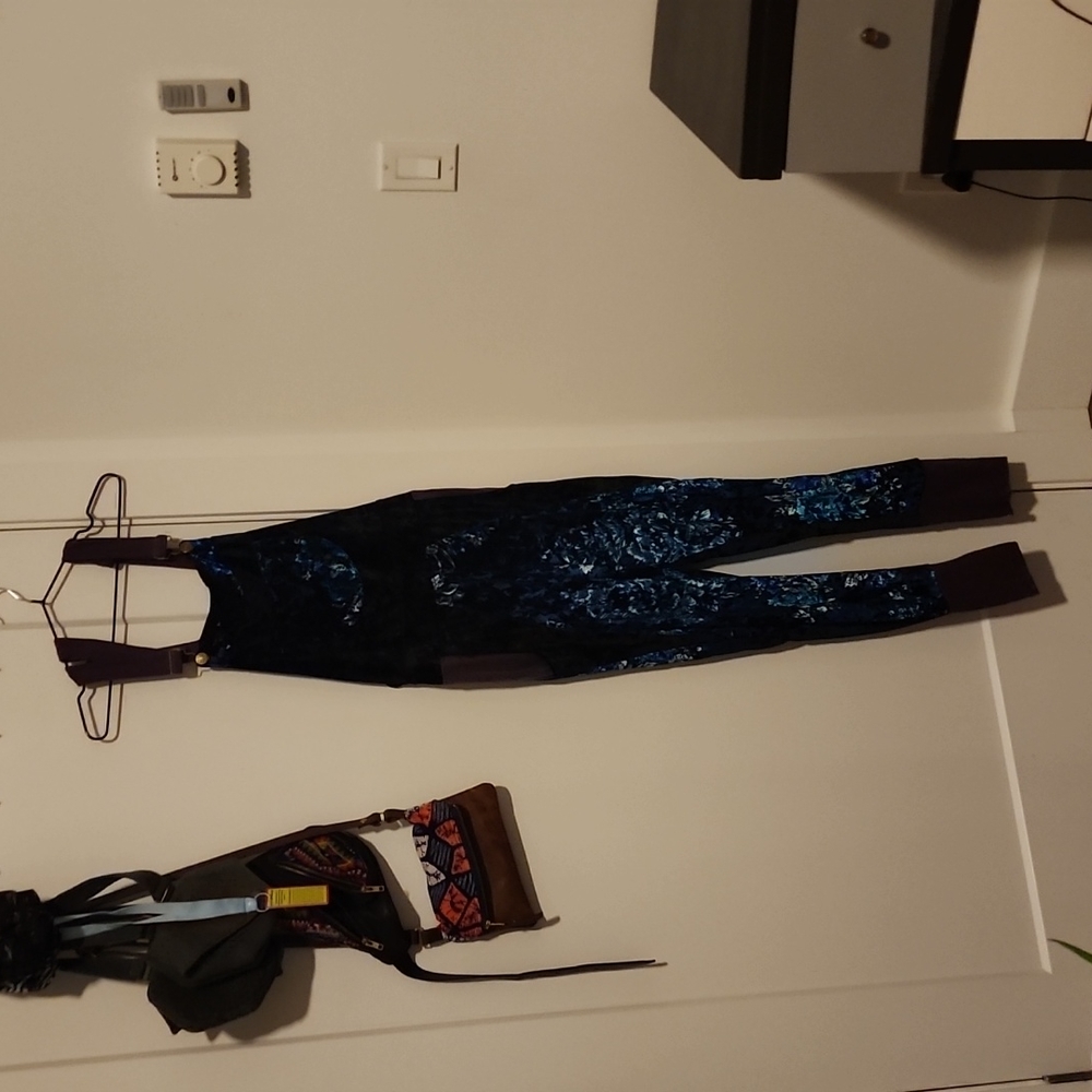 Velvet overalls